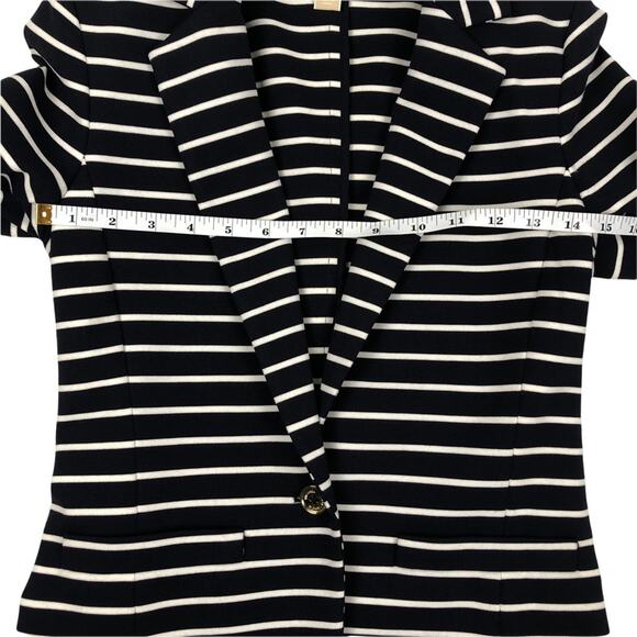 Michael Kors Navy Blue /White Stripped Blazer 2 - Picture 7 of 10